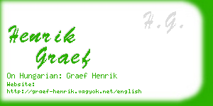 henrik graef business card